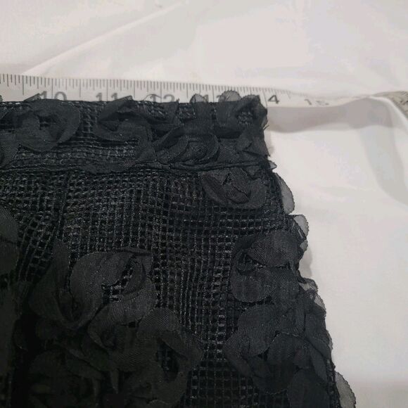 Womens Floral Mesh Skirt Size 2 Petite Whimsigoth Goth Dark Romance - Picture 7 of 7